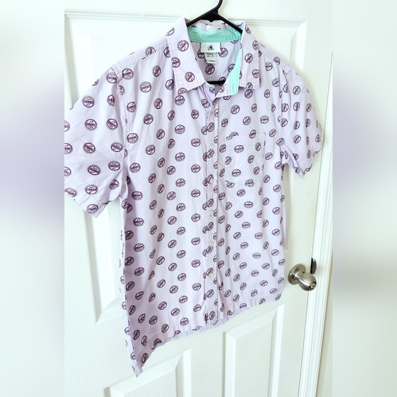 Disney Pixar Movie Up Grape Soda Print Button Down Shirt - Picture 4 of 4